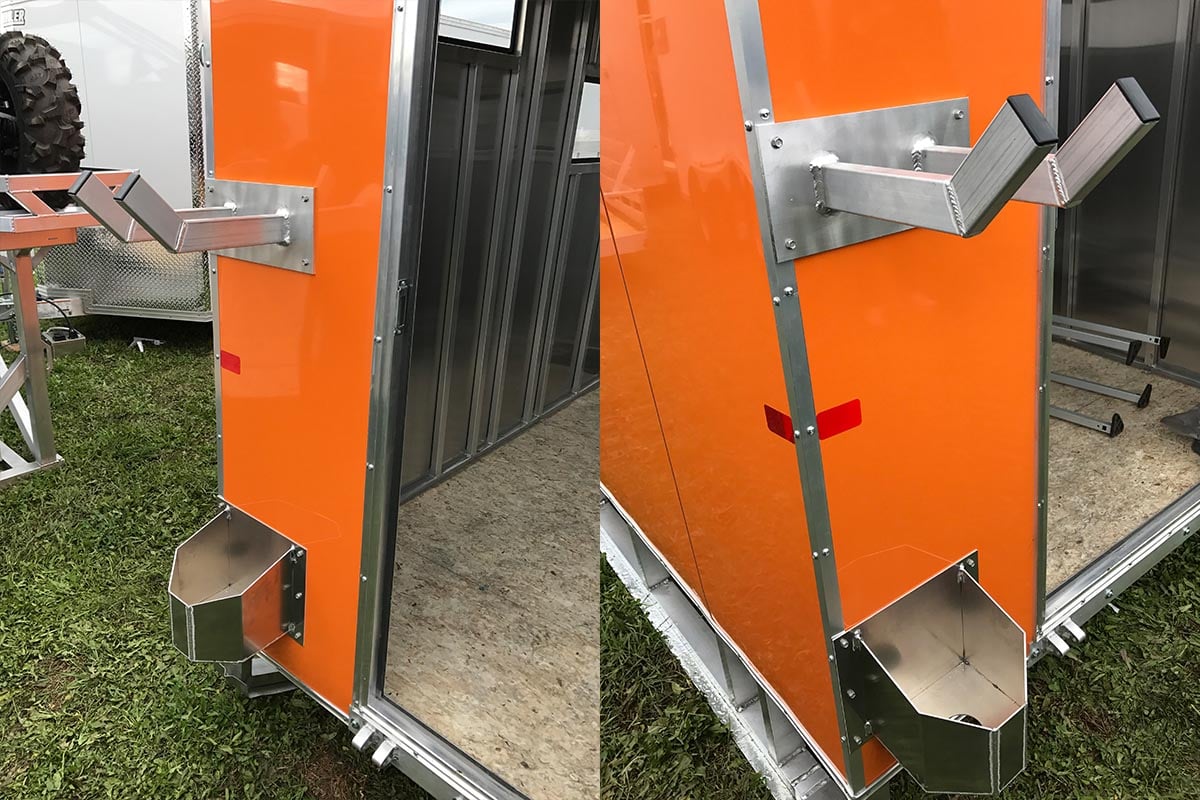 SnoPro AllAluminum Ice Fishing Shacks w/Galvanized Skis & Tow Hitch